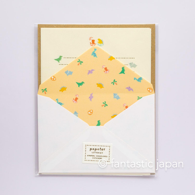 EL COMMUN  Letter set / papoter -dinosaur-