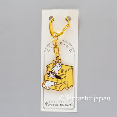 Pottering cat metal Key chain -drawer-