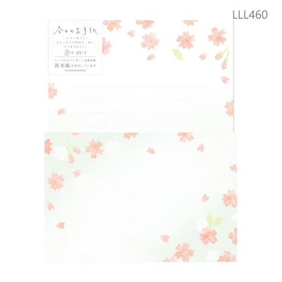 Japanese washi letter writing set -cherry blossoms in sky- / FURUKAWA SHIKO/