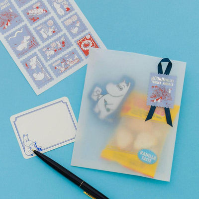 MOOMIN Postage Stamp Sticker -blue-