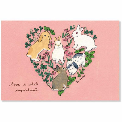 Schinako Moriyama post card -Love is what's important-