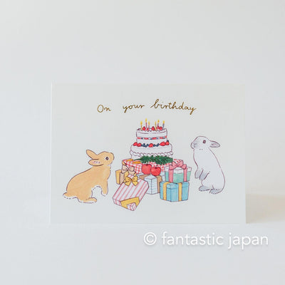 Schinako Moriyama greeting card -On your birthday-