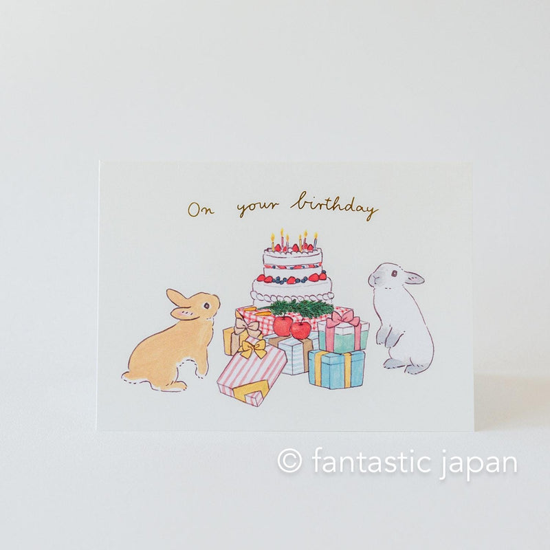 Schinako Moriyama greeting card -On your birthday-