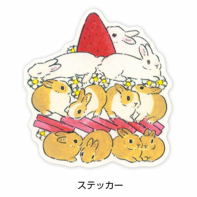 Schinako Moriyama sticker -Strawberry shortcake-