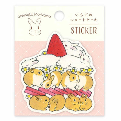 Schinako Moriyama sticker -Strawberry shortcake-