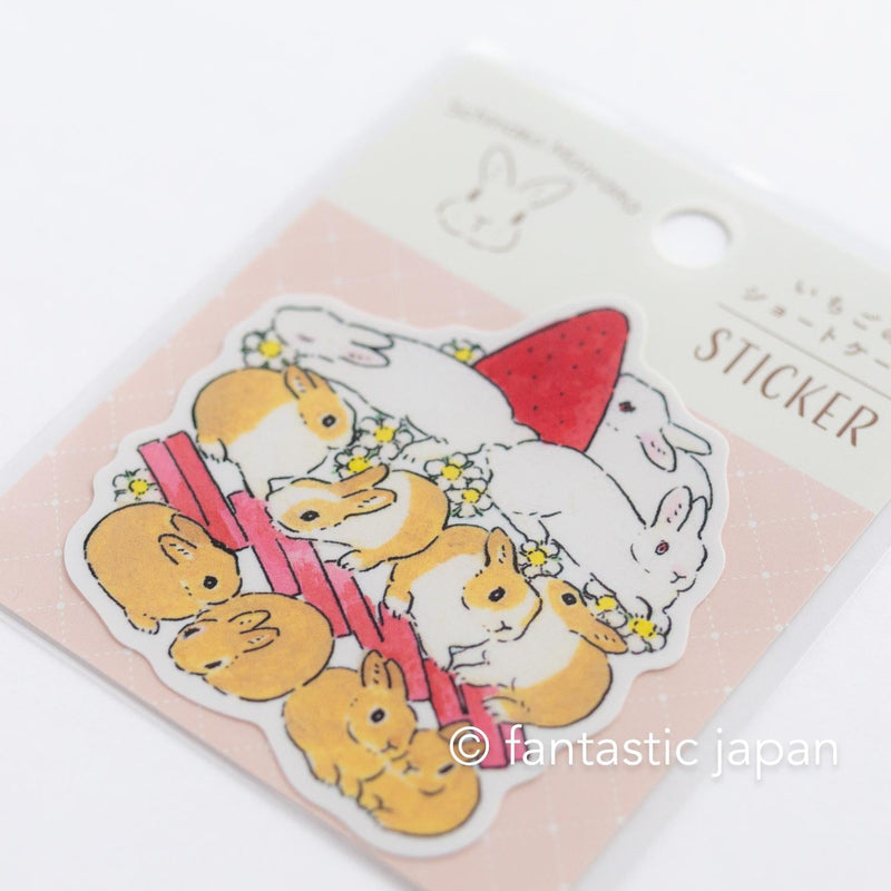 Schinako Moriyama sticker -Strawberry shortcake-