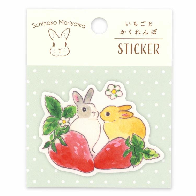 Schinako Moriyama sticker -Hide and Seek in strawberries-