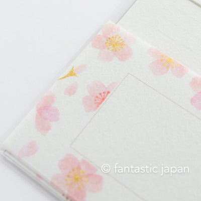 Japanese washi letter writing set -cherry blossoms- / FURUKAWA SHIKO/