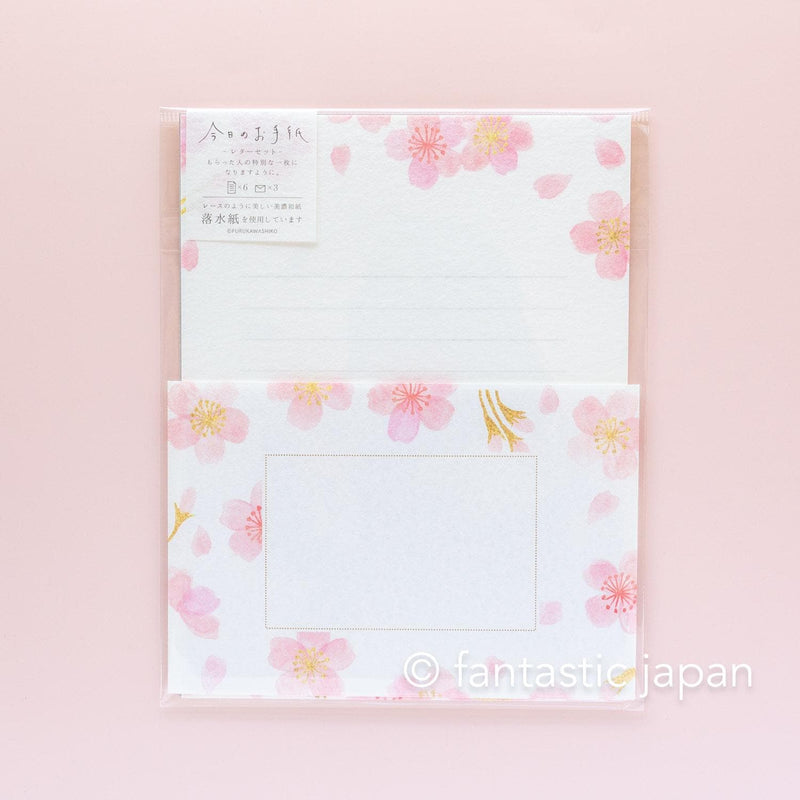 Japanese washi letter writing set -cherry blossoms- / FURUKAWA SHIKO/