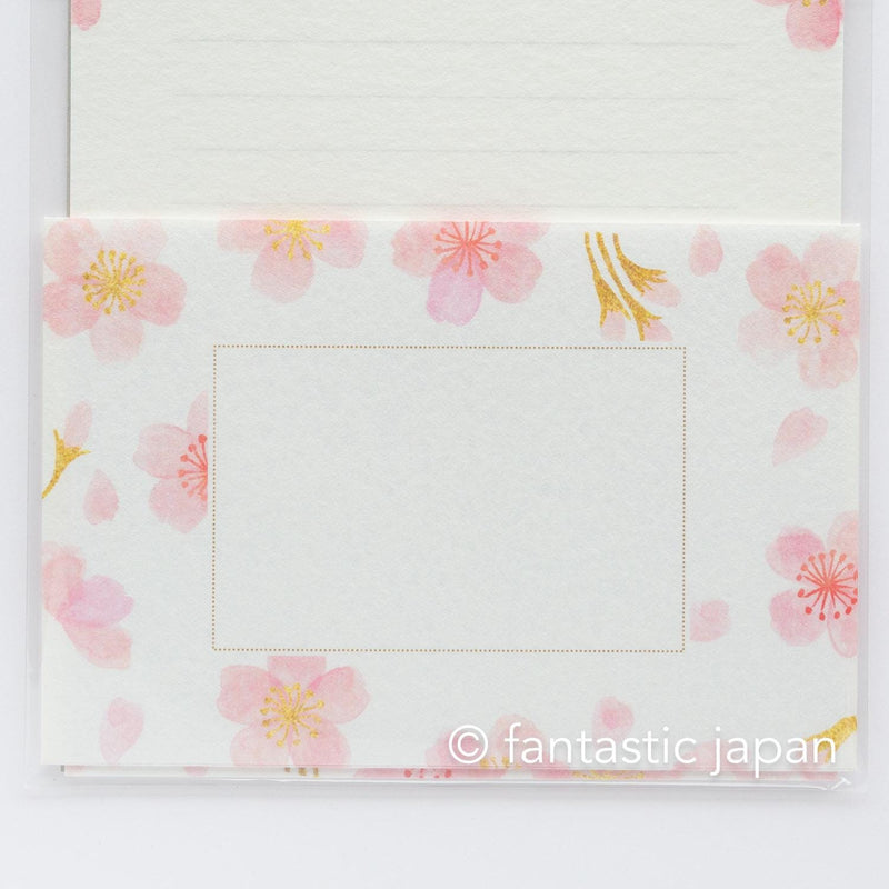 Japanese washi letter writing set -cherry blossoms- / FURUKAWA SHIKO/