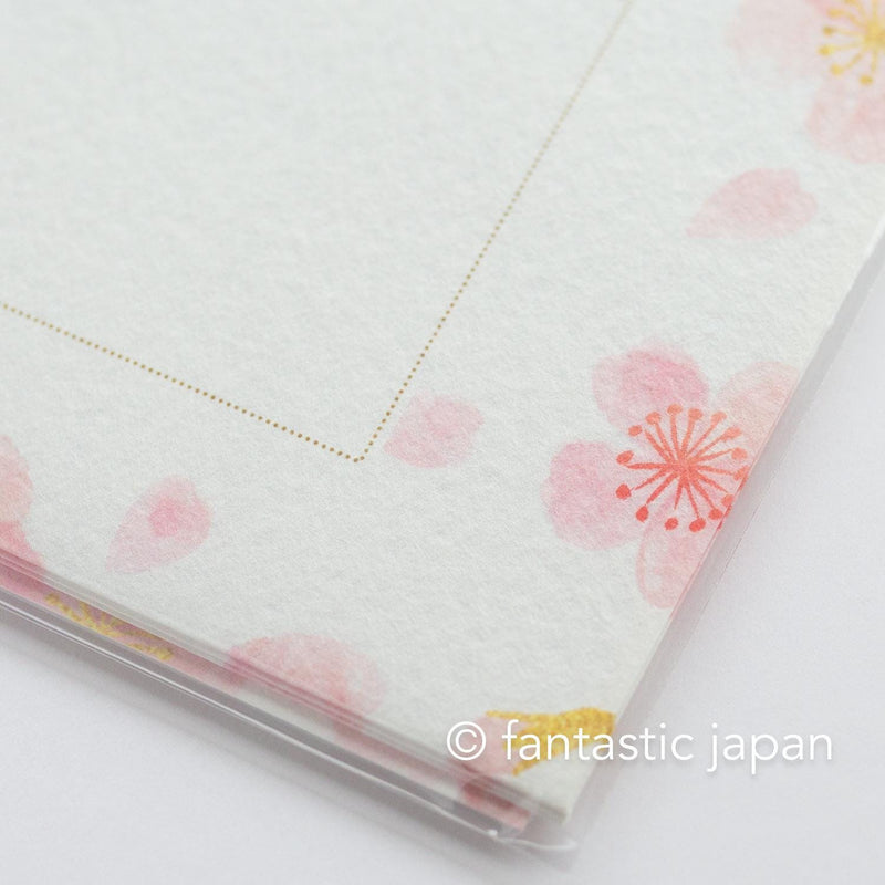 Japanese washi letter writing set -cherry blossoms- / FURUKAWA SHIKO/