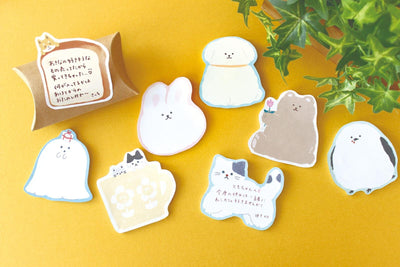 Die-cut Sticky Notes -fluffy cat-