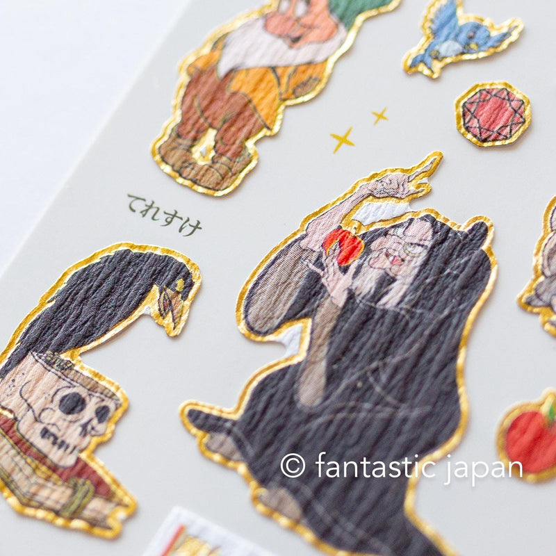 Gold foil visual collection sticker -Snow White-