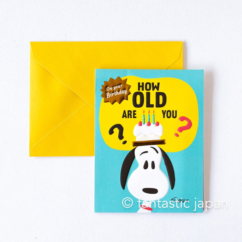 Hallmark / PEANUTS Pop-up birthday card -Surprise-