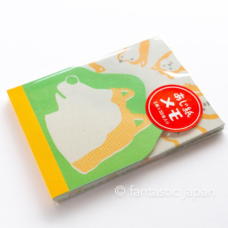 Hightide straw paper memo pad -dog-