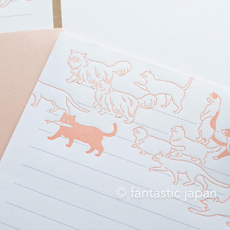 Letterpress letter set / ah la la  -cats- by EL COMMUN