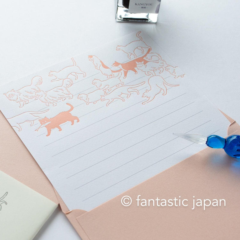 Letterpress letter set / ah la la  -cats- by EL COMMUN