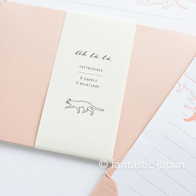 Letterpress letter set / ah la la  -cats- by EL COMMUN