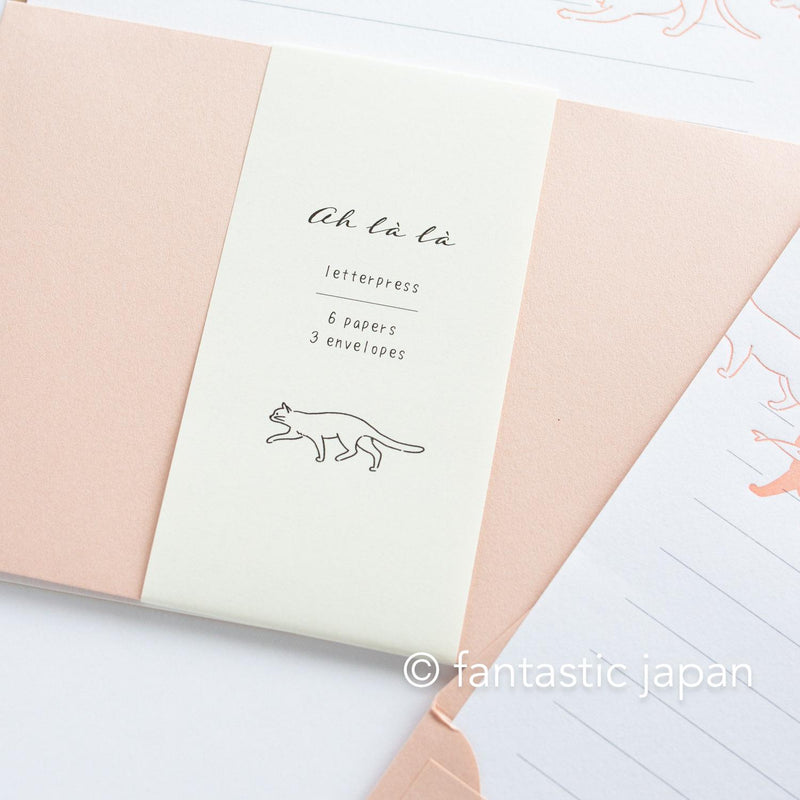 Letterpress letter set / ah la la  -cats- by EL COMMUN