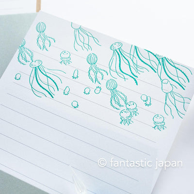 Letterpress letter set / ah la la  -jellyfish- by EL COMMUN