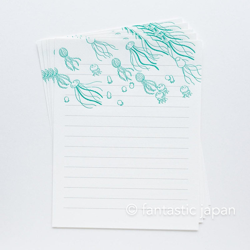 Letterpress letter set / ah la la  -jellyfish- by EL COMMUN
