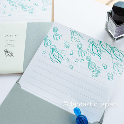 Letterpress letter set / ah la la  -jellyfish- by EL COMMUN