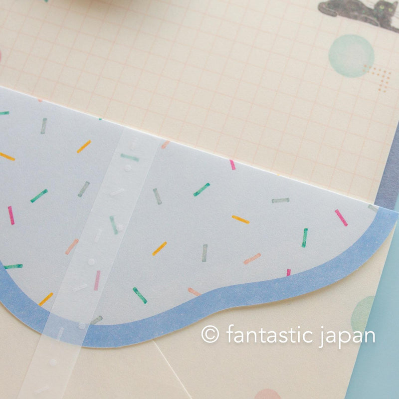 Japanese Washi letter set / awairo -slumber-