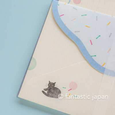 Japanese Washi letter set / awairo -slumber-