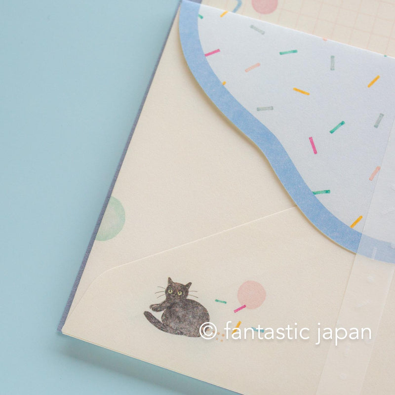 Japanese Washi letter set / awairo -slumber-