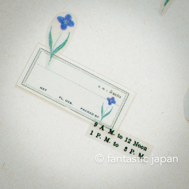 YOHAKU clear roll sticker -garden-