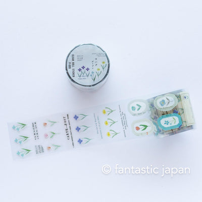 YOHAKU clear roll sticker -garden-