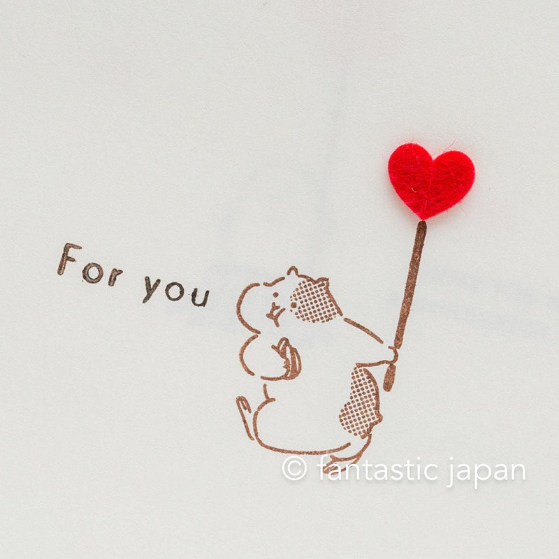 Rubber stamp / The buddy of masking tapes -hamster-