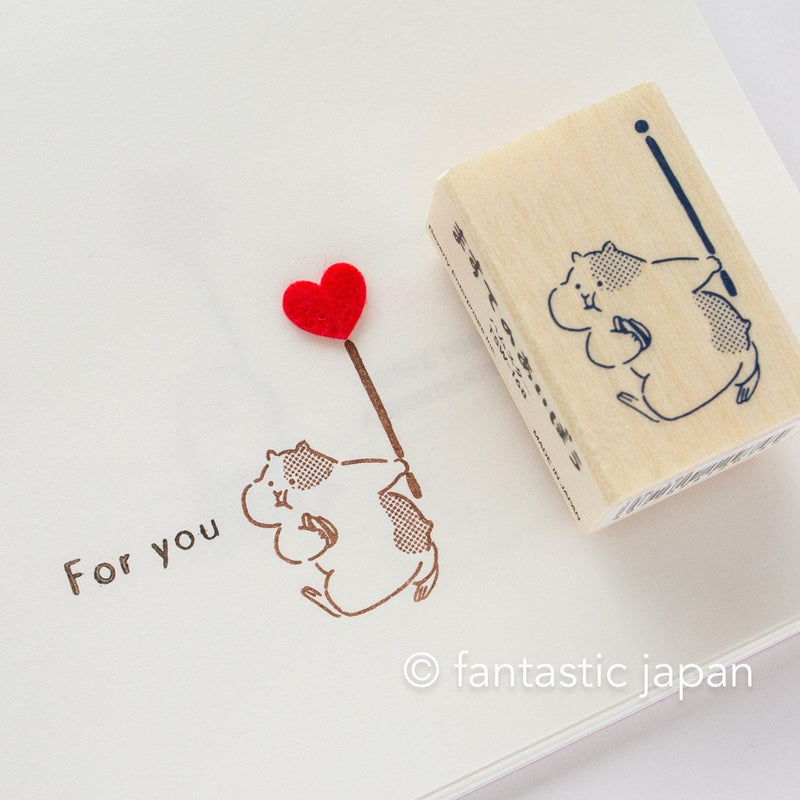 Rubber stamp / The buddy of masking tapes -hamster-