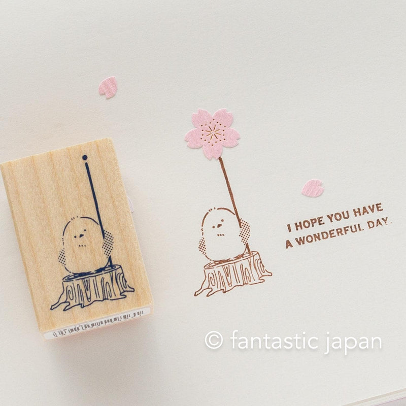 Rubber stamp / The buddy of masking tapes -long tailed tit-