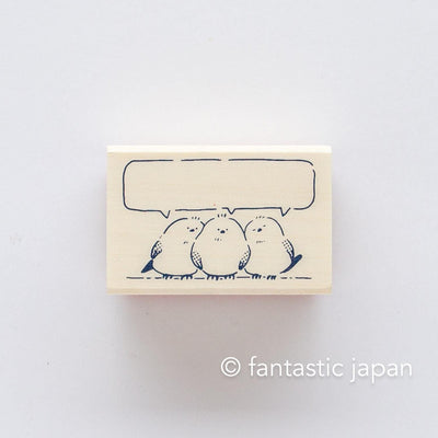 Rubber stamp -chatting-
