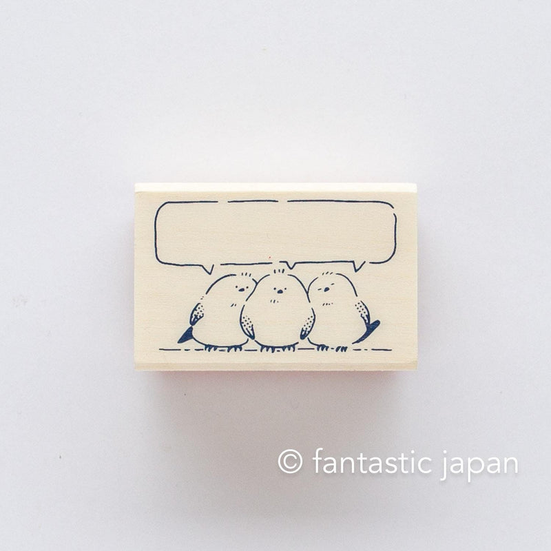 Rubber stamp -chatting-
