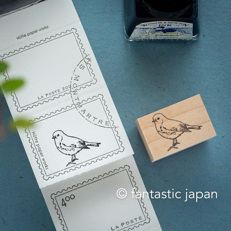 Hütte paper works Stamp -Tarsiger cyanurus-