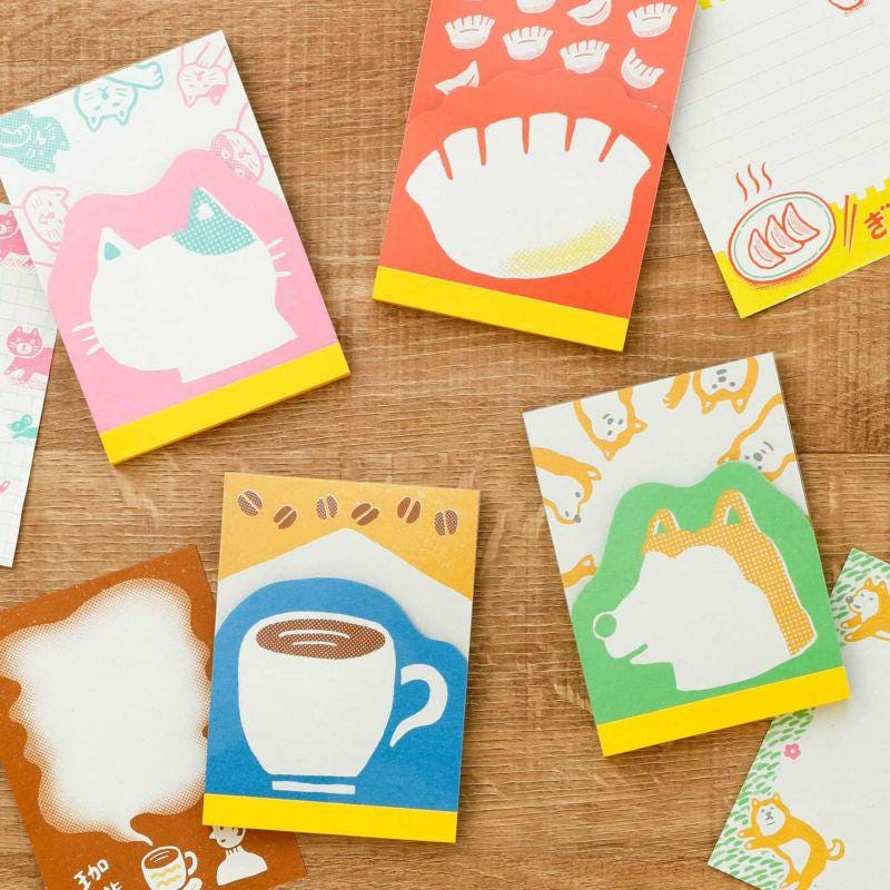 Hightide straw paper memo pad -dog-