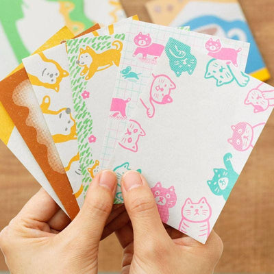 Hightide straw paper memo pad -dog-
