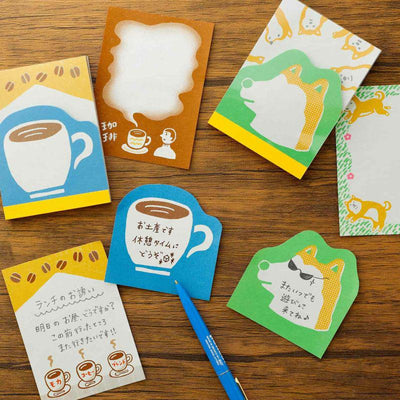 Hightide straw paper memo pad -dog-