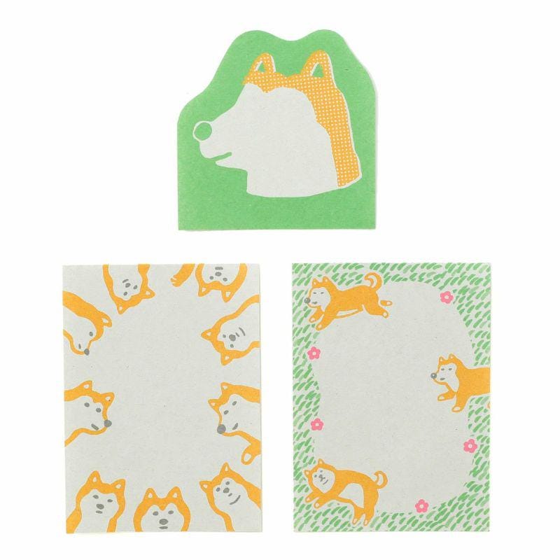 Hightide straw paper memo pad -dog-