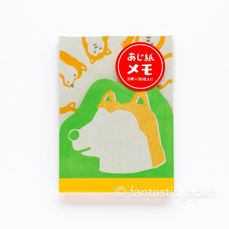Hightide straw paper memo pad -dog-