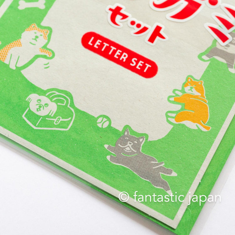 Hightide straw paper letter set -dog-