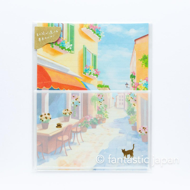 Translucent  Scenery Letter set -Cat and cafe-