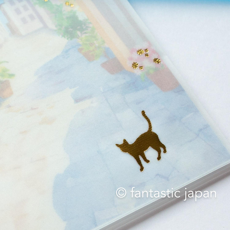 Translucent  Scenery Letter set -Cat and cafe-