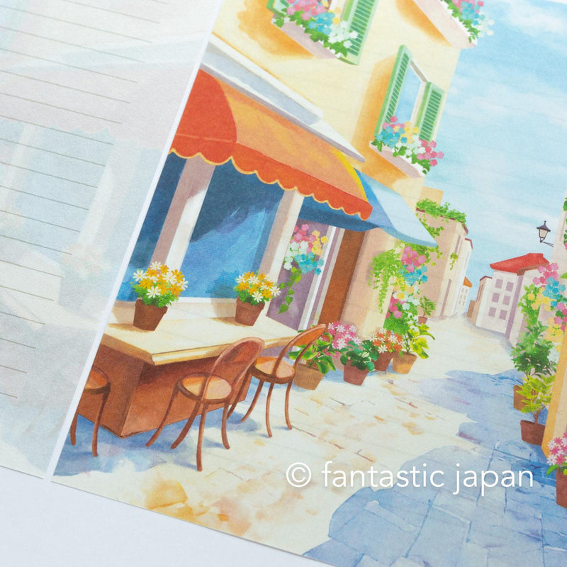 Translucent  Scenery Letter set -Cat and cafe-