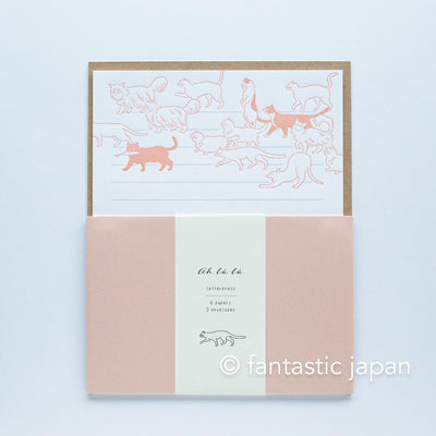 Letterpress letter set / ah la la  -cats- by EL COMMUN