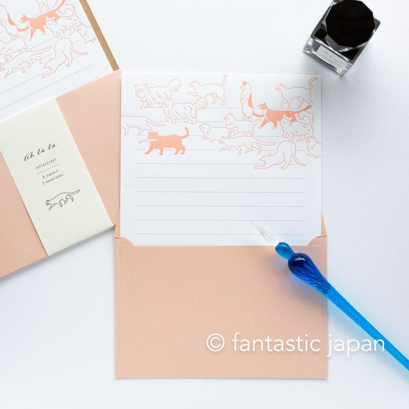 Letterpress letter set / ah la la  -cats- by EL COMMUN