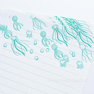 Letterpress letter set / ah la la  -jellyfish- by EL COMMUN