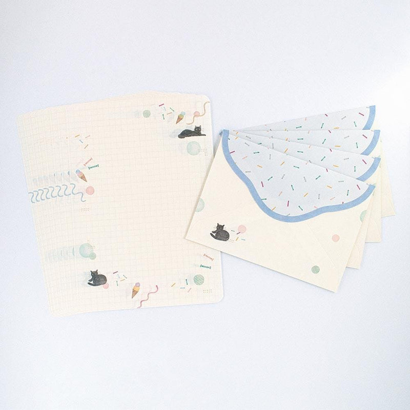 Japanese Washi letter set / awairo -slumber-